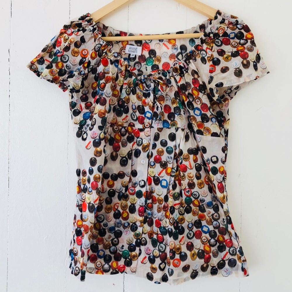 Anne Elizabeth Champagne Top